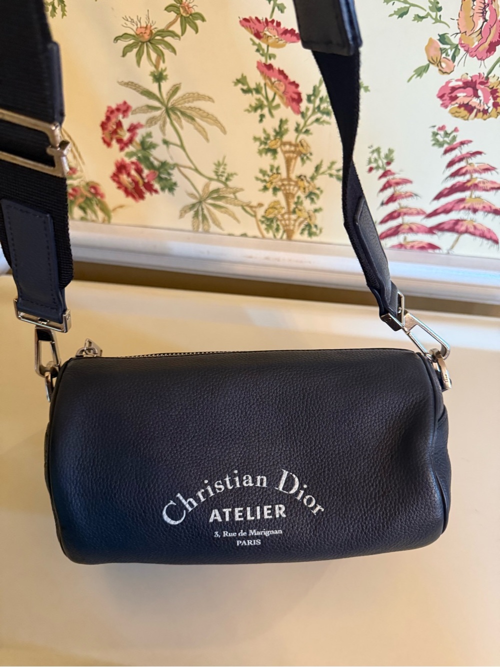 Christian Dior Homme Atelier Roller Bag – Black Grained Calfskin Leather